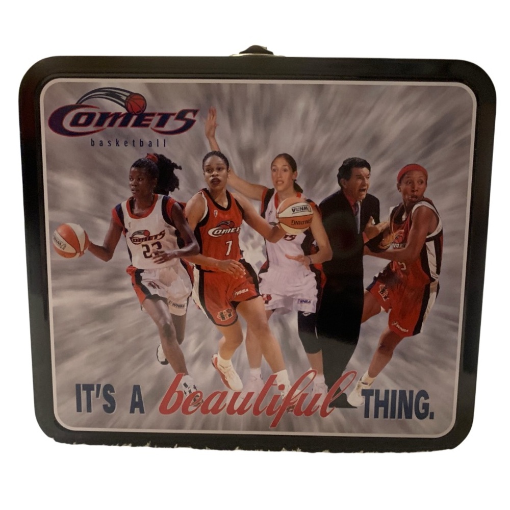 Houston Comets WNBA Metal Lunch Box - Collectible - Vintage 1996 (NEW)